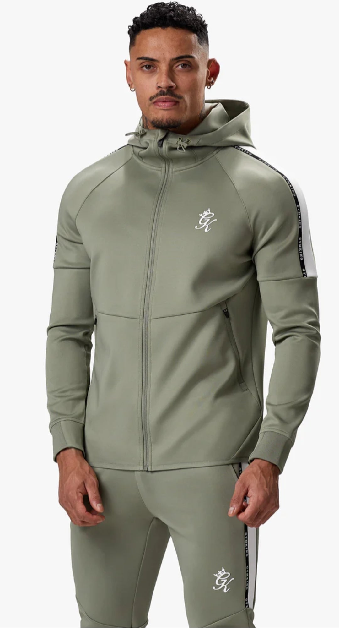 Sudadera con capucha Gym King Core Plus  - Caqui suave