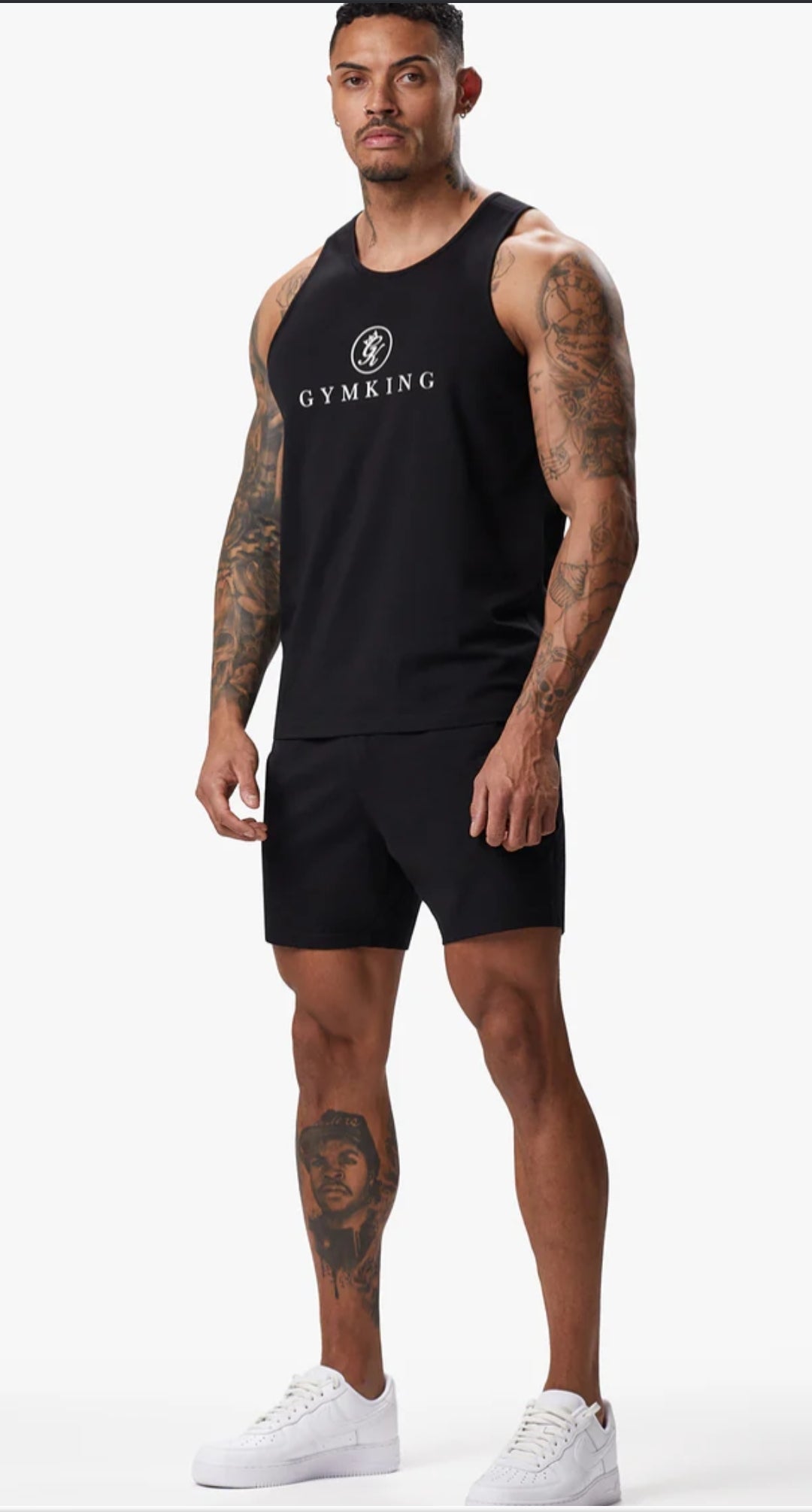 Camiseta de asillas Gym King Pro - Negro