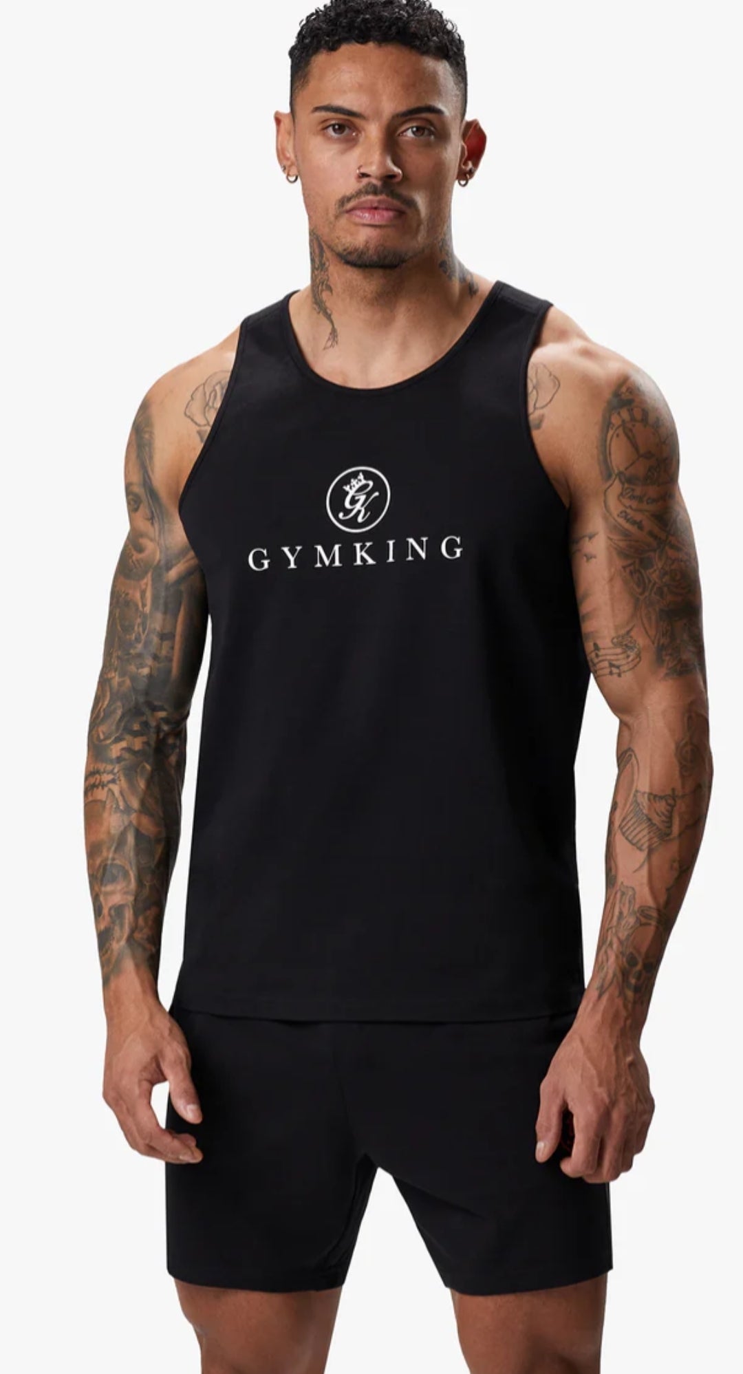 Camiseta de asillas Gym King Pro - Negro