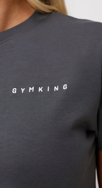 Camiseta corta Gym King Shadow - Gris Sombra