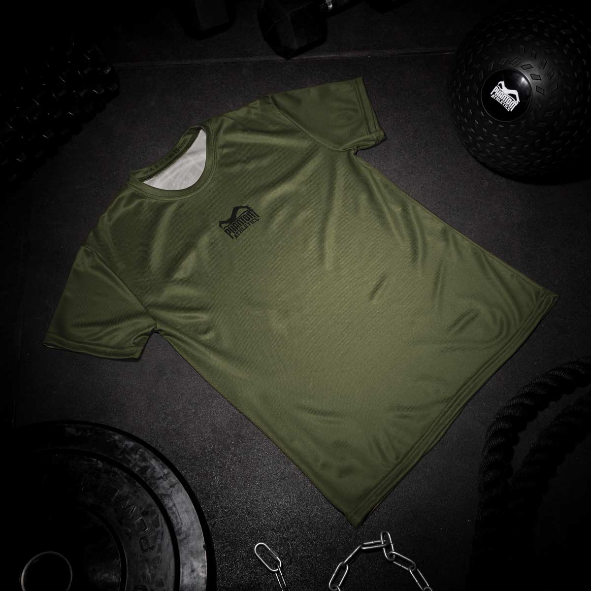 Camiseta de entrenamiento Phantom Athletics evo apex - ejército